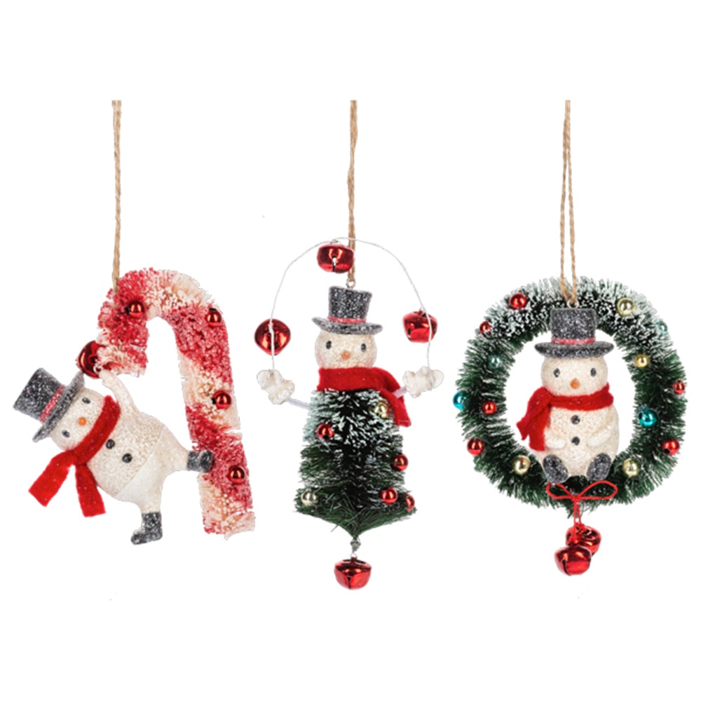 Midwest, Collectibles, Gifts, 2024, Snowman with Holiday Icon, Ornaments, 824511